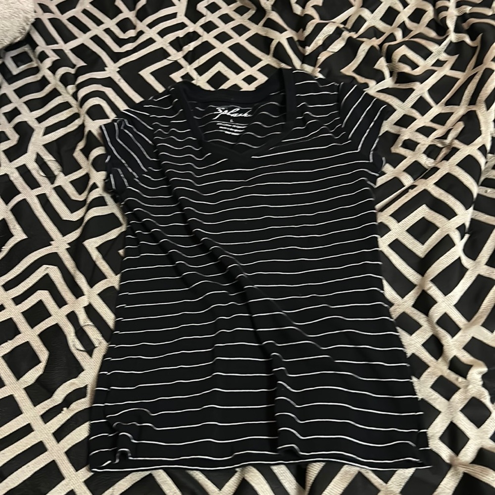 Black tight tee shirt!
